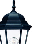Matte Black Domed Glass Lantern Wall Light