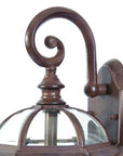 Dark Brown Eastern Lantern Wall Light