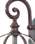 Dark Brown Eastern Lantern Wall Light
