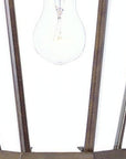 XL Dark Brown Swing Arm Hanging Lantern Wall Light