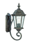 One Light Antique Black Carousel Lantern Wall Light