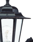 Antique Bronze Glass Lantern Wall Light