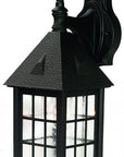 Matte Black House Shaped Wall Light