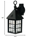 Matte Black House Shaped Wall Light