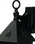 Matte Black House Shaped Wall Light