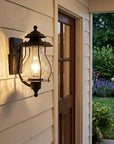 Matte Black Oil Lantern Wall Light