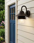 Antique Bronze Three Tier Lamp Shade Outdoor Wall Light