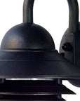 Matte Black Three Tier Lamp Shade Outdoor Wall Light