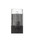 Bronze Metal and Textured Glass Wall Sconce