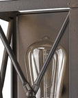 Antique Bronze Metal Geometric Wall Light