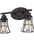 9" Bronze Metal Vanity Flush Mounted Sconce