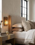 Light Gold Cage Wall Sconce