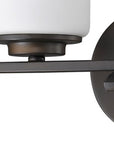 11" Black And White Metal Flush Mounted Sconce