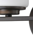 11" Black And White Metal Flush Mounted Sconce