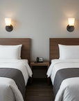 Bronze Wall Light with Frosted Glass Shade