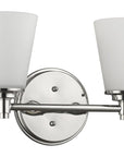 10" Silver And White Metal and Glass Vanity Flush Mounted Sconce