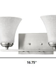 8" Silver And White Metal and Glass Vanity Flush Mounted Sconce