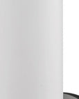 Silver Wall Light with Narrow Frosted Glass Shade