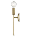Dull Gold Narrow Bulb Wall Light