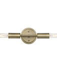 5" Gold Metal Vanity Flush Mounted Sconce