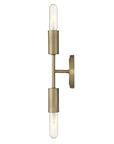 5" Gold Metal Vanity Flush Mounted Sconce