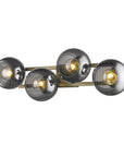 Lunette 4-Light Aged Brass Sconce