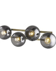 Lunette 4-Light Aged Brass Sconce