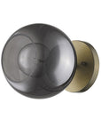 Gold and Smoked Glass Wall Light