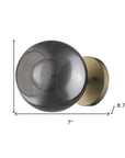 Gold and Smoked Glass Wall Light
