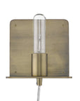 Petite Dull Gold Shelf Wall Light