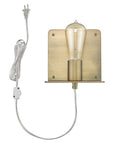 Petite Dull Gold Shelf Wall Light
