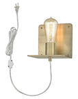 Petite Dull Gold Shelf Wall Light