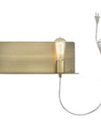 Dull Gold Shelf Wall Light