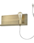 Dull Gold Shelf Wall Light