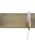 Dull Gold Shelf Wall Light