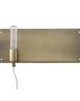 XL Dull Gold Shelf Wall Light