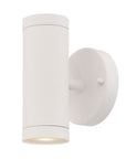 White LED Dimmable Outdoor Hanging Light With White Shades