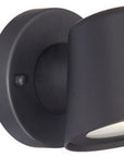 Matte Black LED Short Cone Wall Light