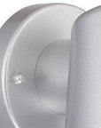 Brushed Silver LED Short Cone Wall Light