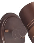 Bronze Dimmable Outdoor Hanging Light With Bronze Shades