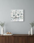 Winter Blues Flower Unframed Print Wall Art