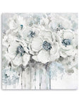Winter Blues Flower Unframed Print Wall Art