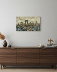 Vintage Inspired Nyc City Skyline Unframed Print Wall Art