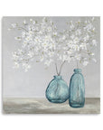 White Spring Flowers Unframed Print Wall Art