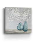 White Spring Flowers Unframed Print Wall Art