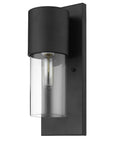 Black And Clear Transparent Dimmable Outdoor Hanging Light With Black And Clear Shades