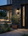 Black And Clear Transparent Dimmable Outdoor Hanging Light With Black And Clear Shades