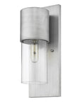 Silver And Clear Transparent Dimmable Outdoor Hanging Light With Silver And Clear Shades
