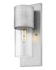 Silver And Clear Transparent Dimmable Outdoor Hanging Light With Silver And Clear Shades