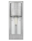 Silver And Clear Transparent Dimmable Outdoor Hanging Light With Silver And Clear Shades